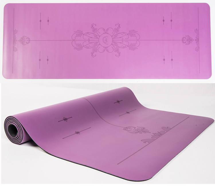 Best Purple Non Slip PU Rubber Yoga Mat Manufacturer Buy rubber yoga