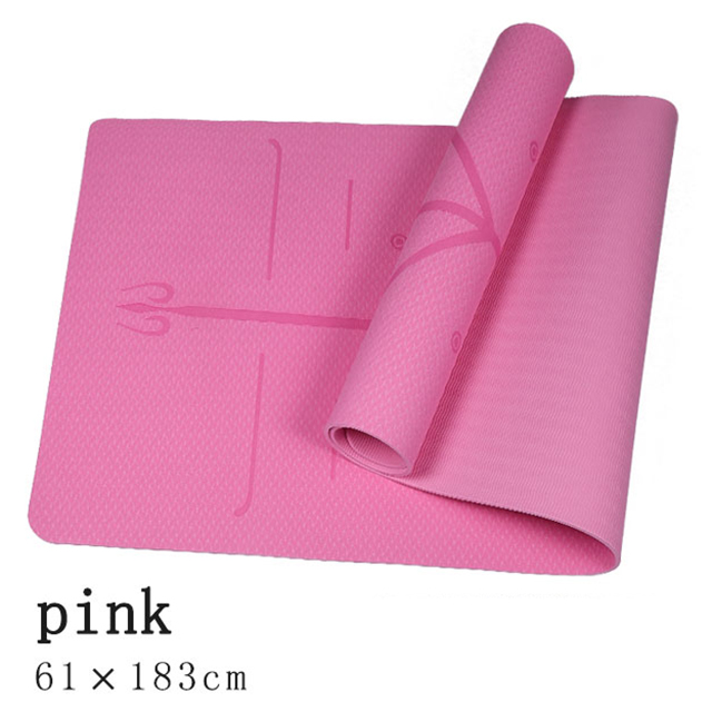 Best Anti Slip Green Thick Yoga Mat With Designs Online