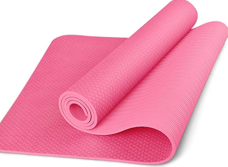 Tpe Pink Printed Yoga Mat, Mat Size: 183 X 61 Cm, 6mm at Rs 690