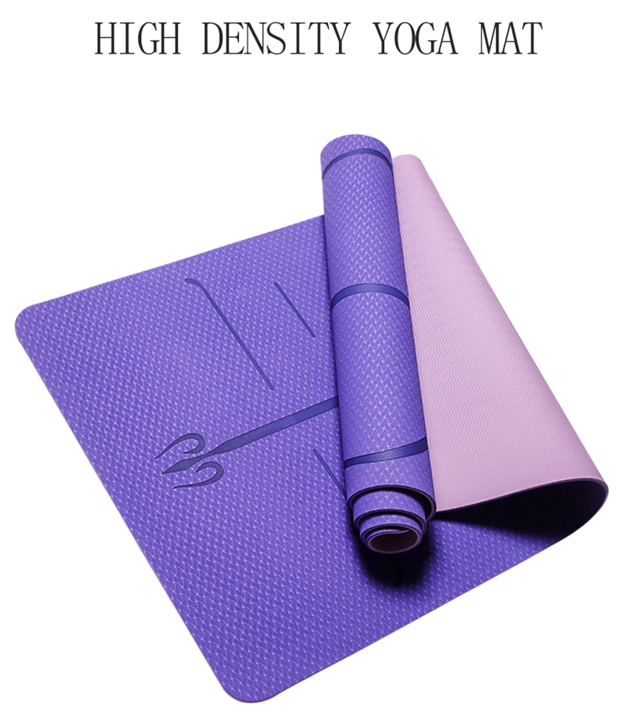 No Slip Good Quality Alignment Yoga Mat 6mm Thick Online Buy good