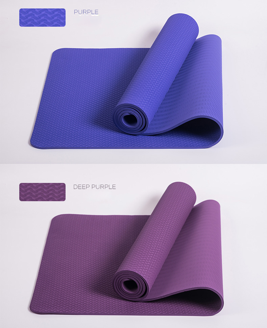 Blue 8mm Extra Wide Yoga Exercise Mat Online Buy wide yoga mat, extra