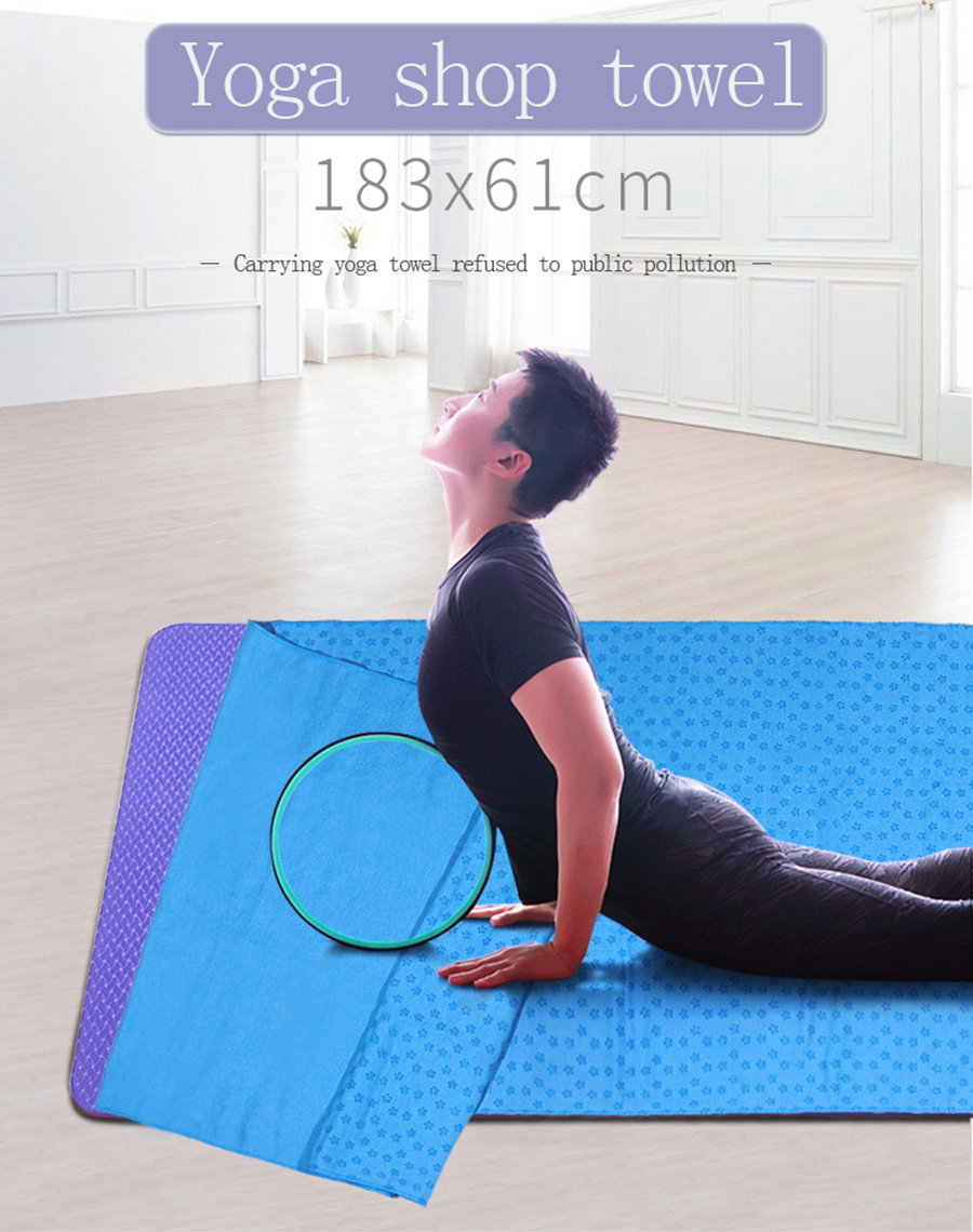 Best Anti Slip Yoga Mat Towel Made Of Microfiber With Silicone