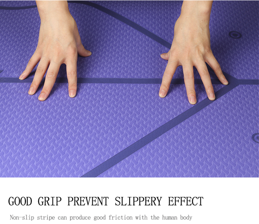 No Slip Good Quality Alignment Yoga Mat 6mm Thick Online Buy good