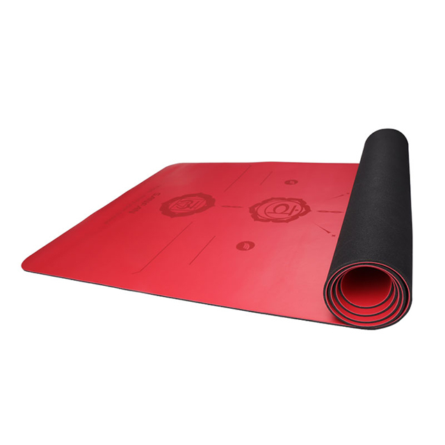 Custom PU Rubber Yoga Mat With Alignment Lines Buy pilates mat, yoga
