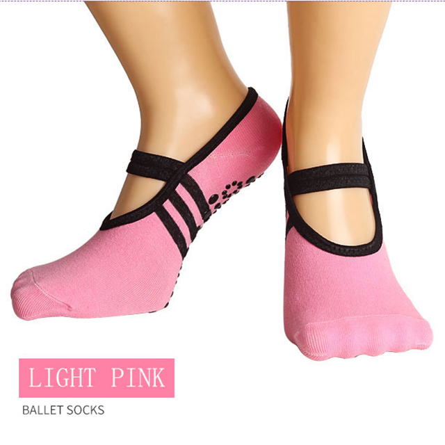 Wholesale Non Slip Toeless And Backless Yoga Sock with Silicone Dots