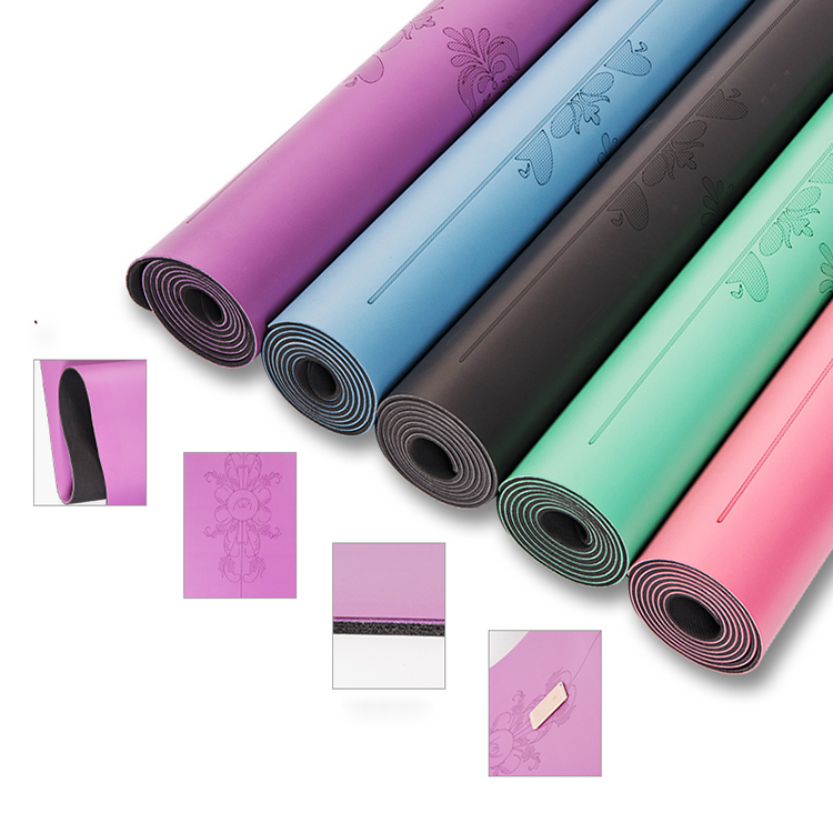 Best Purple Non Slip PU Rubber Yoga Mat Manufacturer