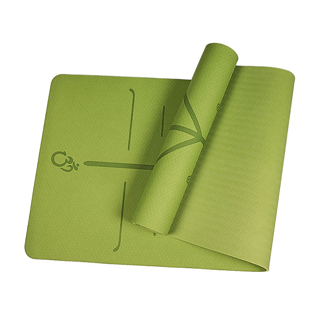 Best Anti Slip Green Thick Yoga Mat With Designs Online