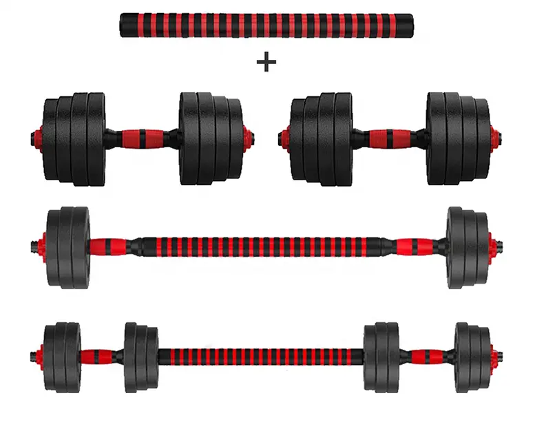 Home Gym Fitness Cement adjustable Barbell Dumbbell Set
