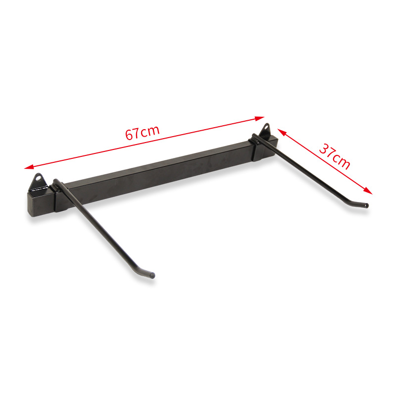 Adjustable Hanging Mat Rack - Holds up to 23" Wide Eyelet Mats