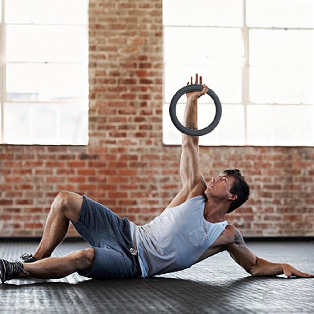 SANFAN Factory Outlet 10lbs Round Iron Silicone Dumbbells Fitness Training Weight Power Ring