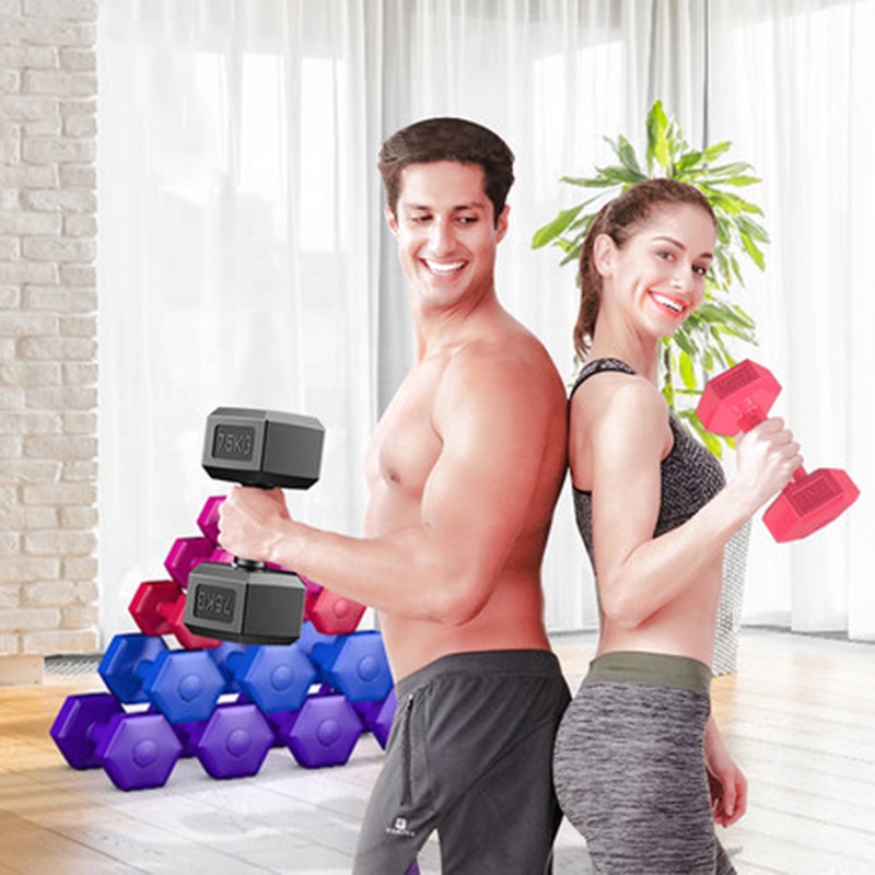 Heavy-duty hex dumbbell 