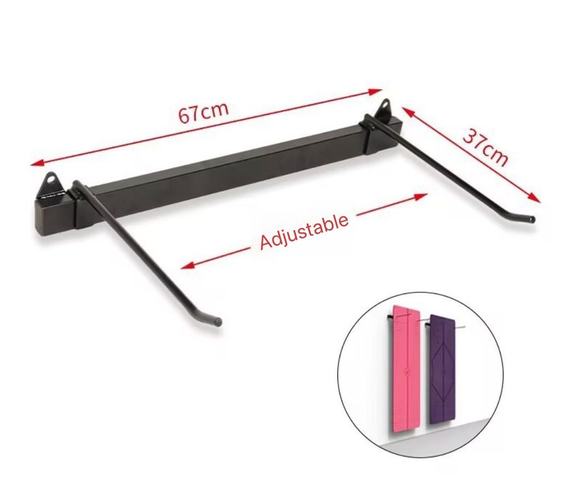 Adjustable Hanging Mat Rack - Holds up to 23