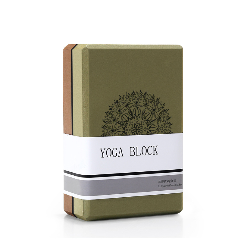 Custom High Density EVA Yoga Block Exercise Pilates Meditation Foam Brick Stretching Aid Body Yoga Foam Block