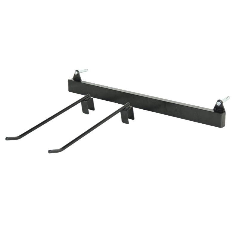 Adjustable Hanging Mat Rack - Holds up to 23" Wide Eyelet Mats