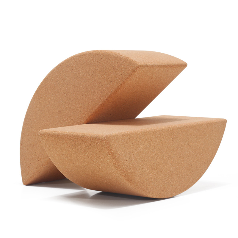 Half moon Cork Yoga Block 