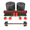 Home Gym Fitness Cement adjustable Barbell Dumbbell Set