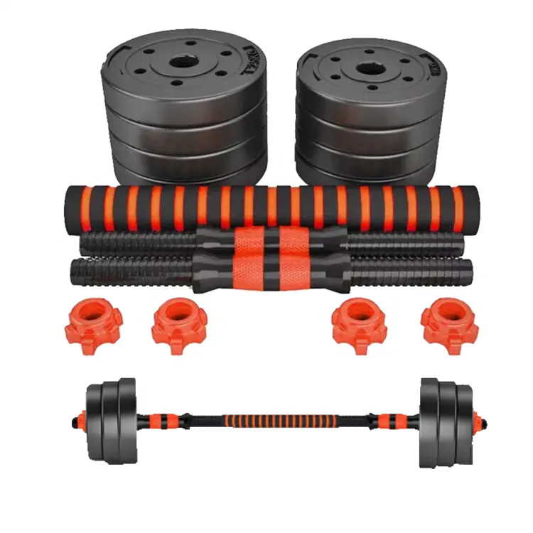 Home Gym Fitness Cement adjustable Barbell Dumbbell Set