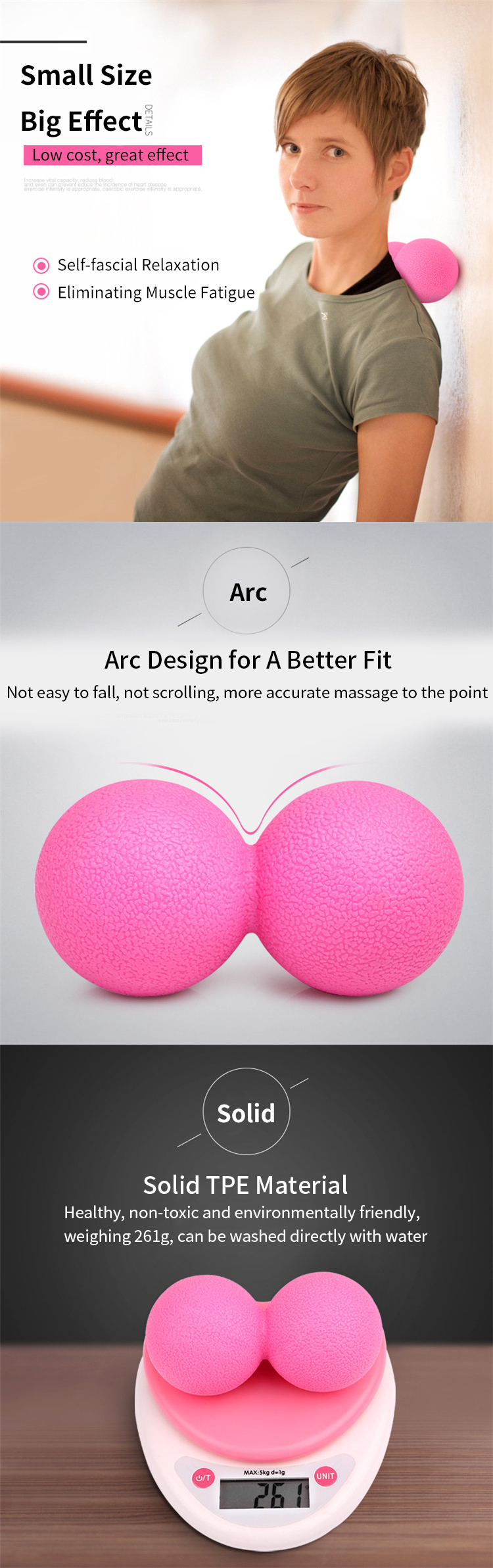 Peanut Shape Yoga Exercise Ball-3