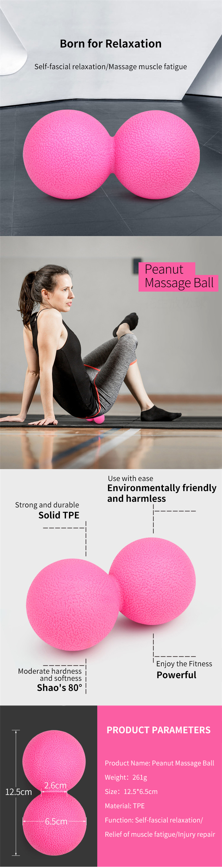 Peanut Shape Yoga Exercise Ball-2