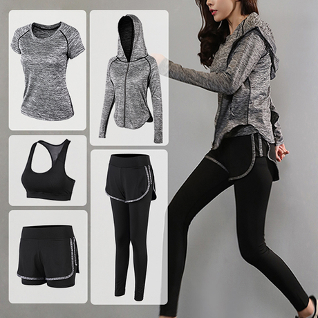 Hot Latest Design Custom Logo Sport Wear Yoga Set Gym Suits Running ...