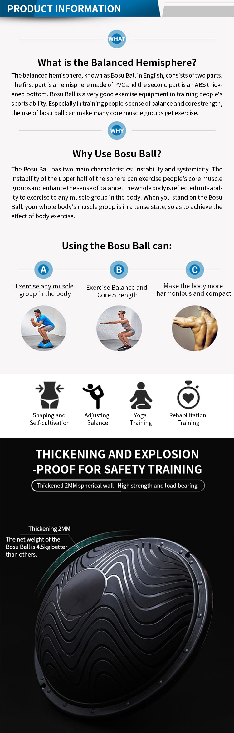 half massage yoga ball-3