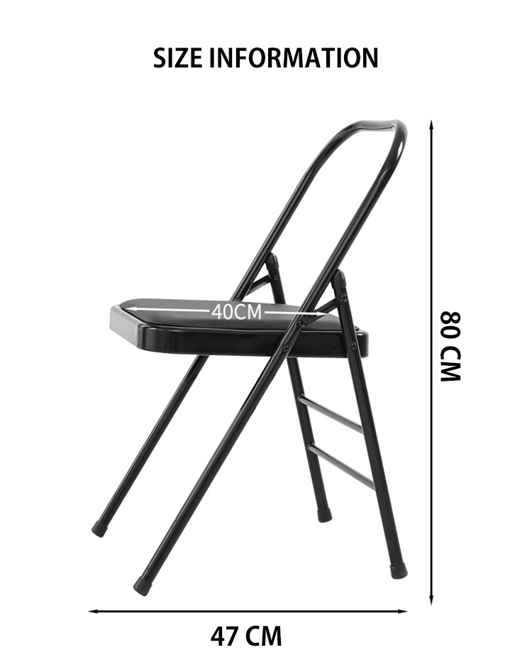 Yoga Backless Metal Chair Folding Steel Pipe Yoga Chair Buy Backless