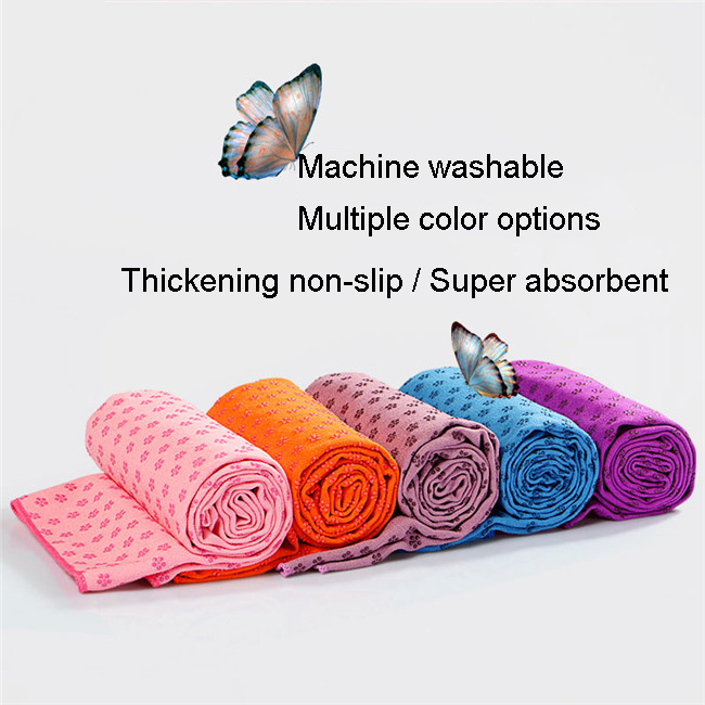 High Quality Fitness Anti Slip Yoga Mat Towel Sport Absorbent Microfiber Fabric Yoga Towel