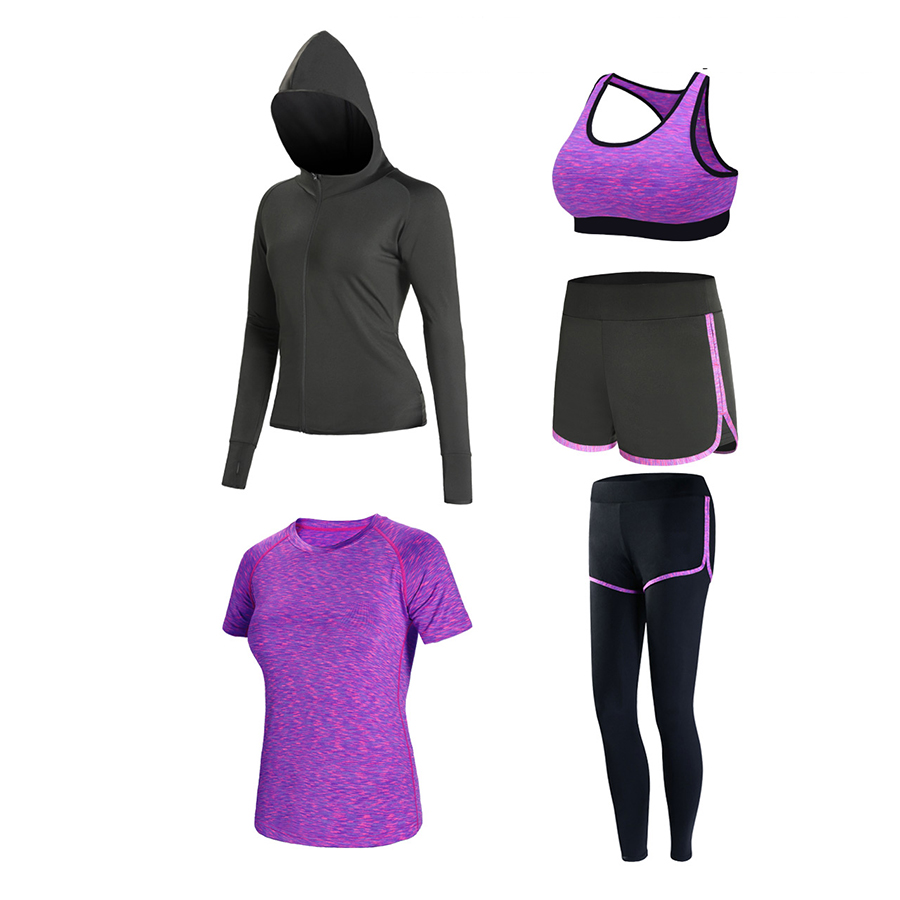 Buy Bheema Athletic Wear, Yoga Set Women Sportswear Sports Set No Front  Seam Yoga Wear Gym Fitness Suits Sports Clothing Workout Clothes For Woman  (Color : Dark purple, Size : XL) Online