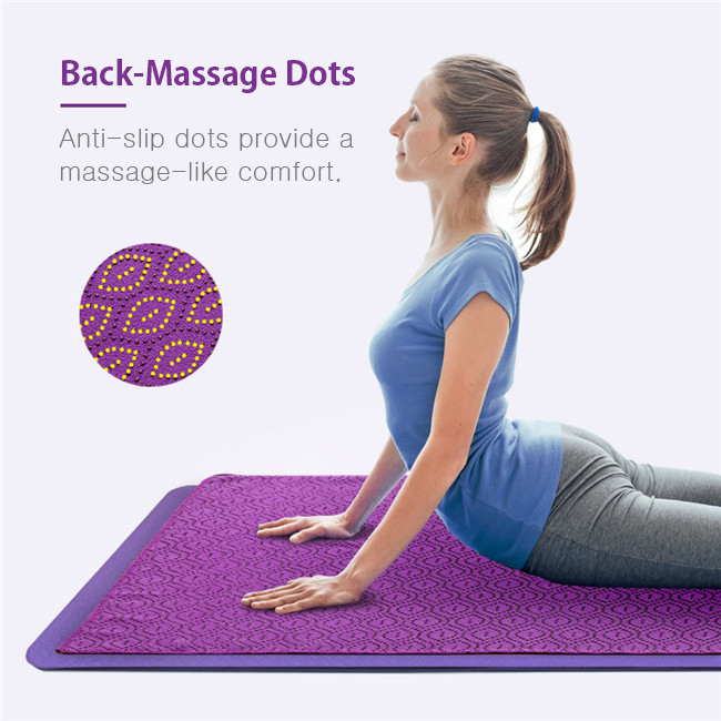 Silicon Dots Anti Slip Pilates Yoga Mat Towel 