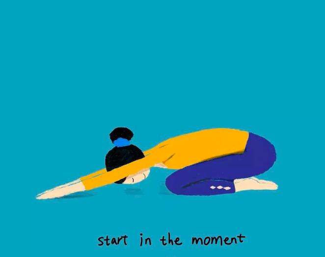 baby pose- sanfan yoga